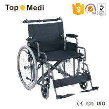 Topmedi Heavy Duty Wheelchair with Double Cross Bar